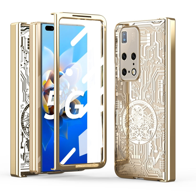 For Huawei Mate X2 Mechanical Legend Integrated Electroplating All-inclusive Phone Case(Champagne Gold) - Huawei Cases by PMC TechLife | Online Shopping South Africa | PMC TechLife | Buy Now Pay Later Mobicred