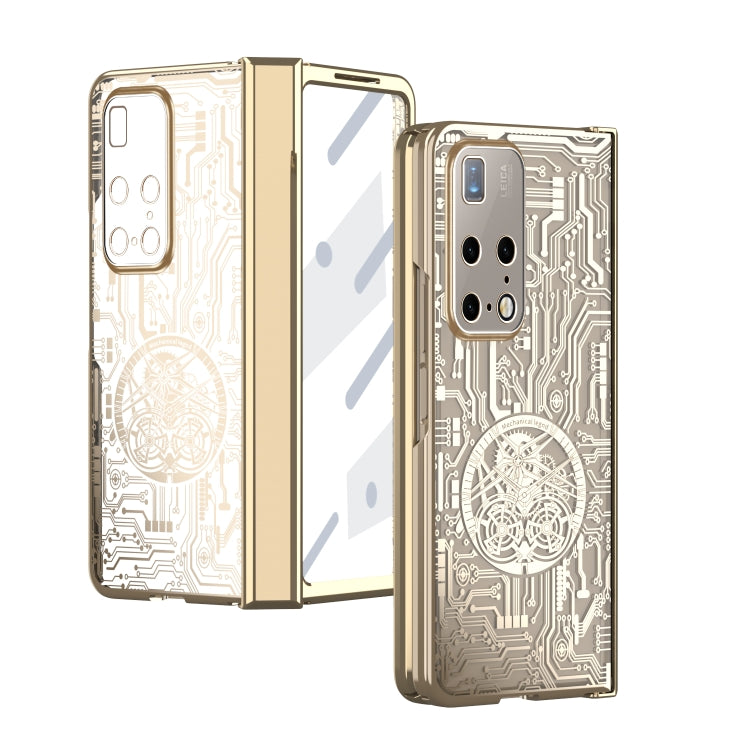 For Huawei Mate X2 Mechanical Legend Integrated Electroplating All-inclusive Phone Case(Champagne Gold) - Huawei Cases by PMC TechLife | Online Shopping South Africa | PMC TechLife | Buy Now Pay Later Mobicred