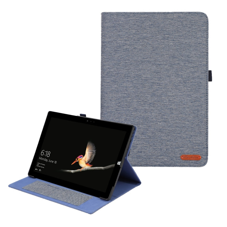 For Microsoft Surface Pro 4/5/6/7 Fabric Leather Tablet Case(Blue) - Others by PMC TechLife | Online Shopping South Africa | PMC TechLife | Buy Now Pay Later Mobicred
