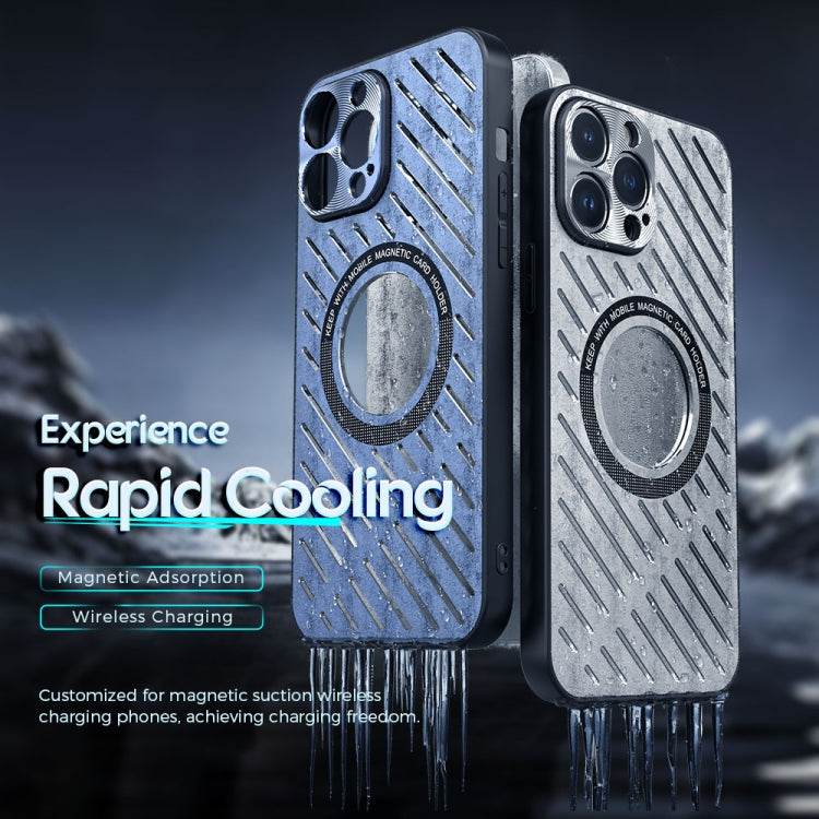 For iPhone 12 Pro R-JUST RJ57 CD Pattern MagSafe Cooling Phone Case(Black) - iPhone 12 / 12 Pro Cases by R-JUST | Online Shopping South Africa | PMC TechLife