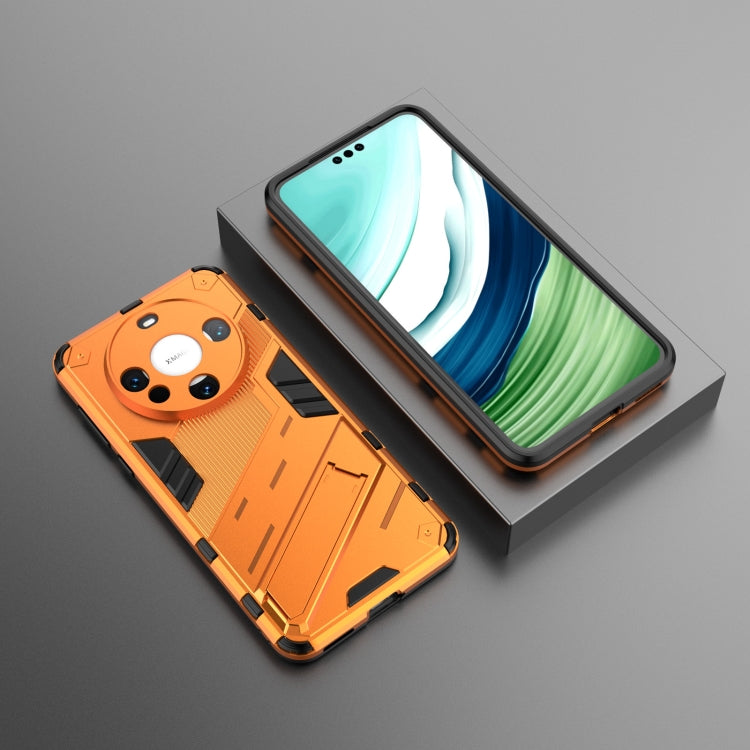 For Huawei Mate 60 Punk Armor 2 in 1 PC + TPU Phone Case with Holder(Orange) - Huawei Cases by PMC TechLife | Online Shopping South Africa | PMC TechLife | Buy Now Pay Later Mobicred