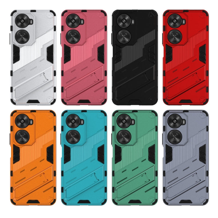 For Huawei nova 11 SE Punk Armor 2 in 1 PC + TPU Phone Case with Holder(Red) - Huawei Cases by PMC TechLife | Online Shopping South Africa | PMC TechLife | Buy Now Pay Later Mobicred