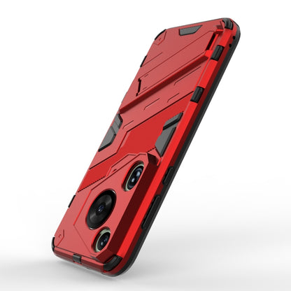 For Huawei Pura 70 Ultra Punk Armor 2 in 1 PC + TPU Phone Case with Holder(Red) - Huawei Cases by PMC Jewellery | Online Shopping South Africa | PMC Jewellery | Buy Now Pay Later Mobicred