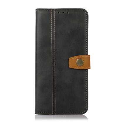 For iPhone 16 Stitching Thread Calf Texture Leather Phone Case(Black) - iPhone 16 Cases by PMC Jewellery | Online Shopping South Africa | PMC Jewellery | Buy Now Pay Later Mobicred