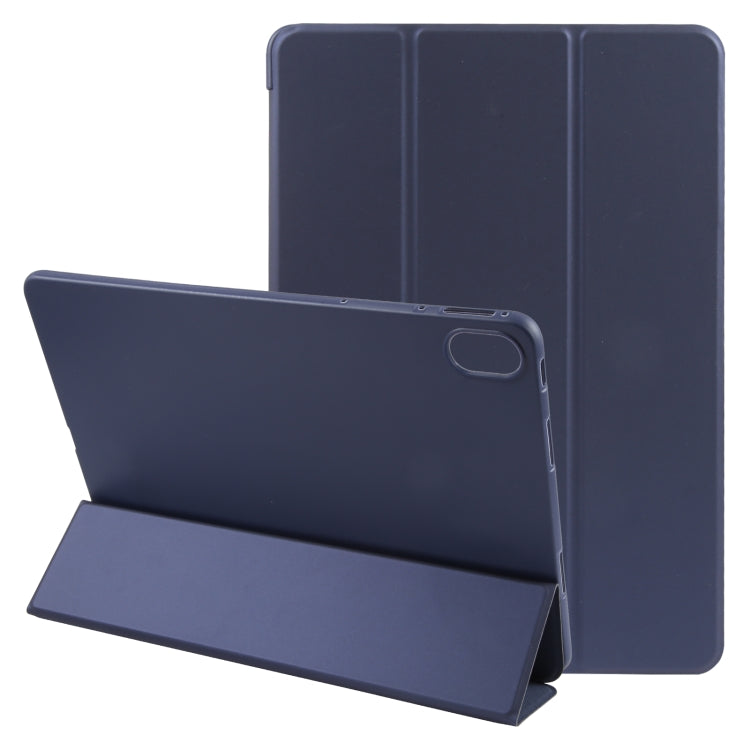 For Huawei MatePad SE 11 GEBEI 3-folding Holder Shockproof Flip Leather Tablet Case(Dark Blue) - free shipping - PMc TechLife - Order now!