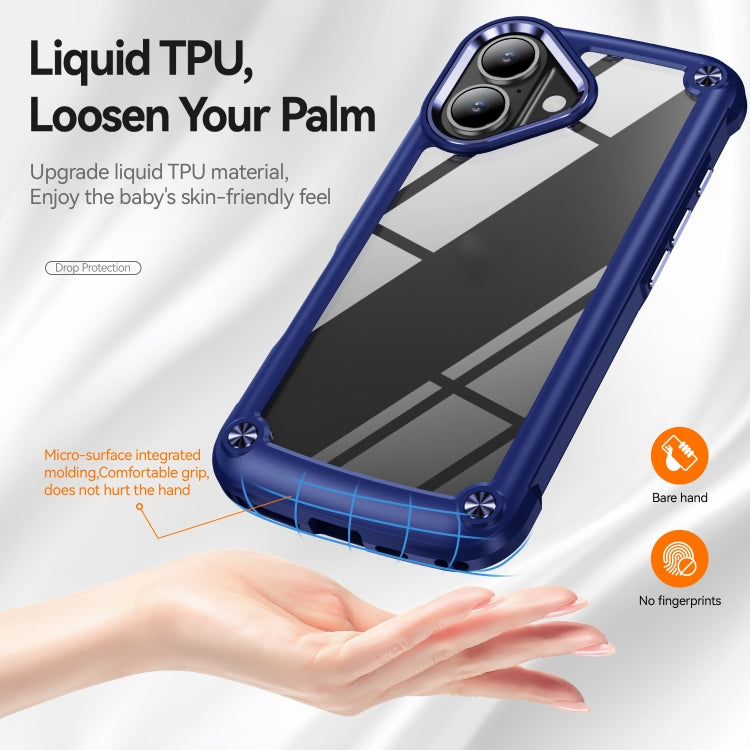 For iPhone 16 Plus TPU + PC Lens Protection Phone Case(Blue) - iPhone 16 Plus Cases by PMC Jewellery | Online Shopping South Africa | PMC Jewellery | Buy Now Pay Later Mobicred