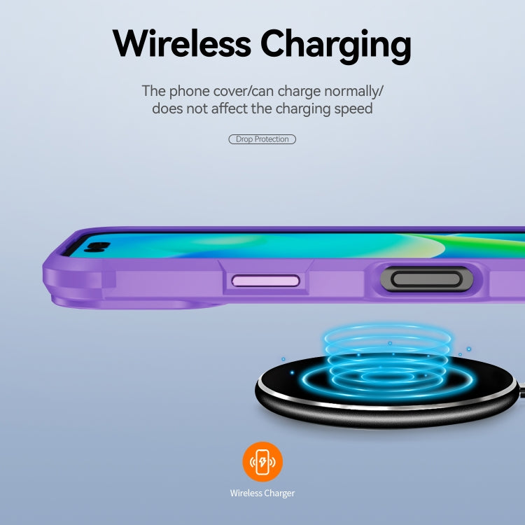 For iPhone 16 Plus TPU + PC Lens Protection Phone Case(Purple) - iPhone 16 Plus Cases by PMC TechLife | Online Shopping South Africa | PMC TechLife | Buy Now Pay Later Mobicred