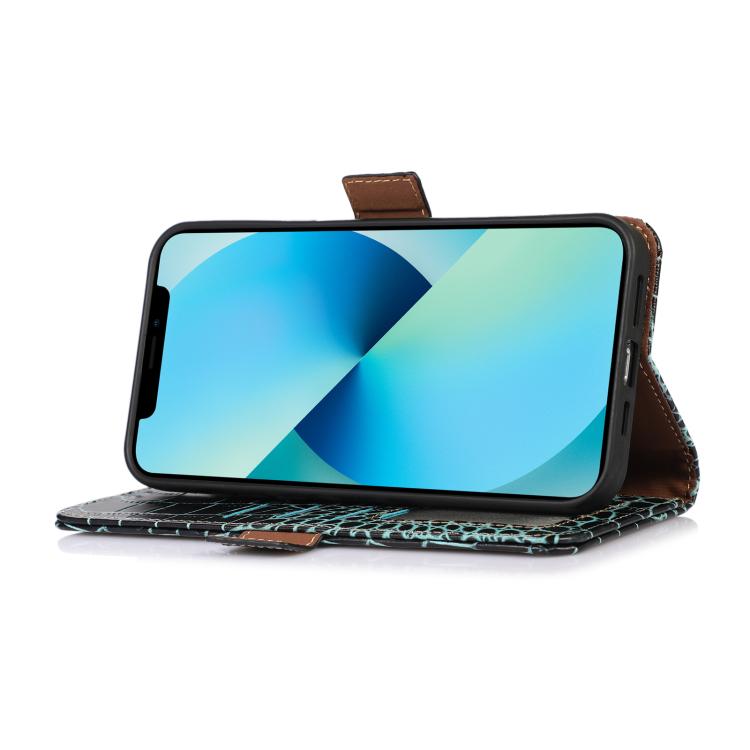 For iPhone 17 Crocodile Top Layer Cowhide Leather Phone Case(Green) - free shipping - PMc TechLife - Order now!