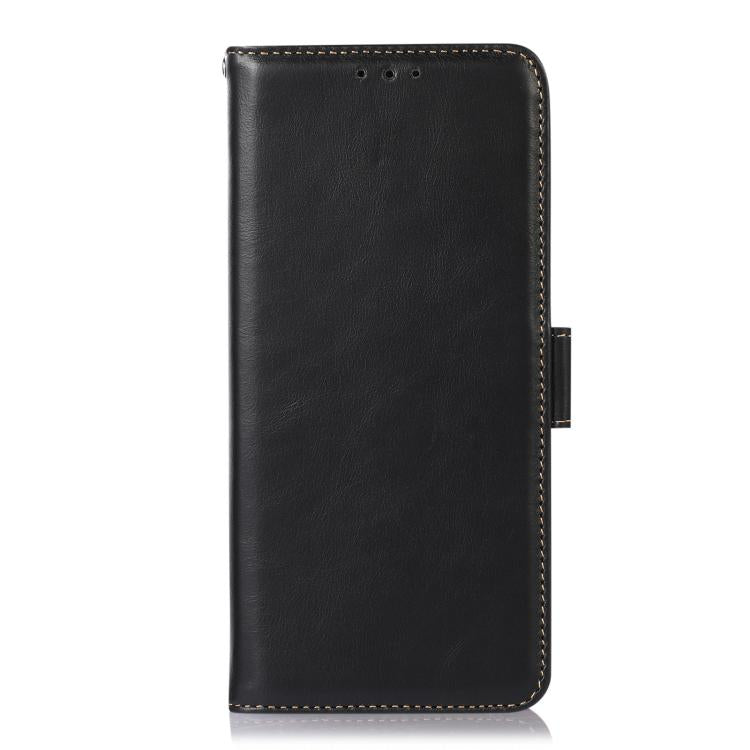 For iPhone 17 Pro Crazy Horse Top Layer Cowhide Leather Phone Case(Black) - free shipping - PMc TechLife - Order now!