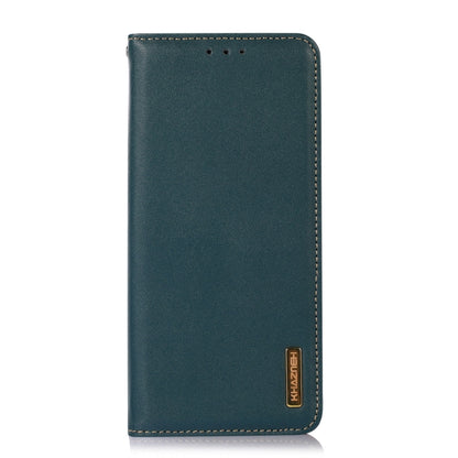 For iPhone 16 KHAZNEH Nappa Top Layer Cowhide Leather Phone Case(Green) - iPhone 16 Cases by PMC Jewellery | Online Shopping South Africa | PMC Jewellery | Buy Now Pay Later Mobicred