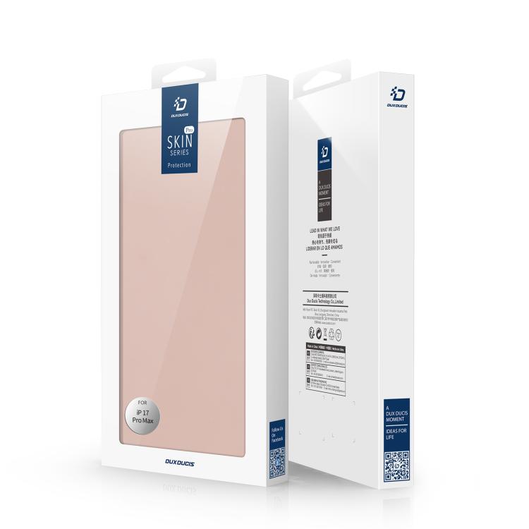 For iPhone 17 Pro Max DUX DUCIS Skin Pro Series Flip Leather Phone Case(Rose Gold) - iPhone 17 Pro Max Cases by DUX DUCIS | Online Shopping South Africa | PMC TechLife | Buy Now Pay Later Mobicred