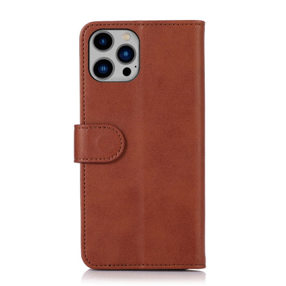 For iPhone 16 Pro Cow Texture Leather Phone Case(Brown) - iPhone 16 Pro Cases by PMC Jewellery | Online Shopping South Africa | PMC Jewellery | Buy Now Pay Later Mobicred