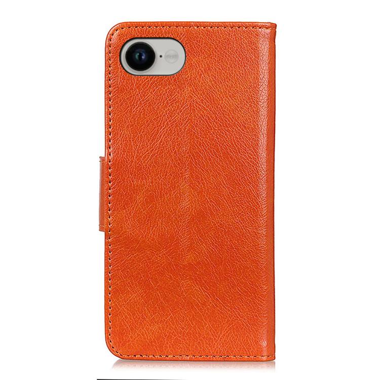 For iPhone 16e Nappa Texture Leather Case(Orange) - iPhone 16e Cases by PMC TechLife | Online Shopping South Africa | PMC TechLife | Buy Now Pay Later Mobicred