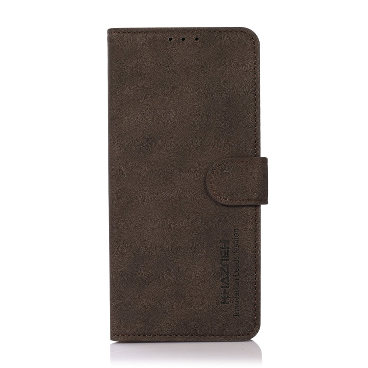 For iPhone 16 Pro KHAZNEH Matte Texture Leather Phone Case(Brown) - iPhone 16 Pro Cases by PMC TechLife | Online Shopping South Africa | PMC TechLife | Buy Now Pay Later Mobicred