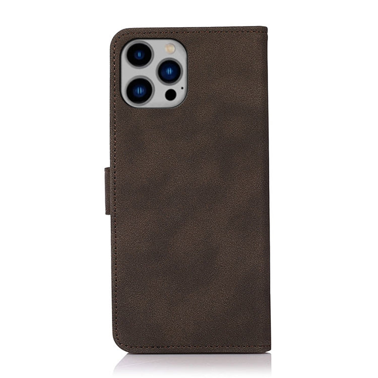 For iPhone 16 Pro KHAZNEH Matte Texture Leather Phone Case(Brown) - iPhone 16 Pro Cases by PMC TechLife | Online Shopping South Africa | PMC TechLife | Buy Now Pay Later Mobicred
