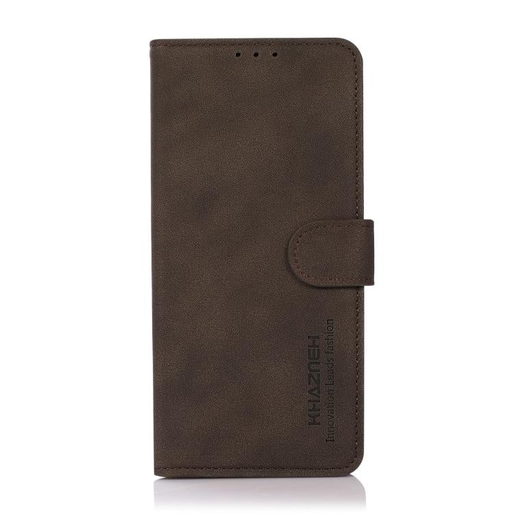 For iPhone 17 KHAZNEH Matte Texture Leather Phone Case(Brown) - free shipping - PMc TechLife - Order now!
