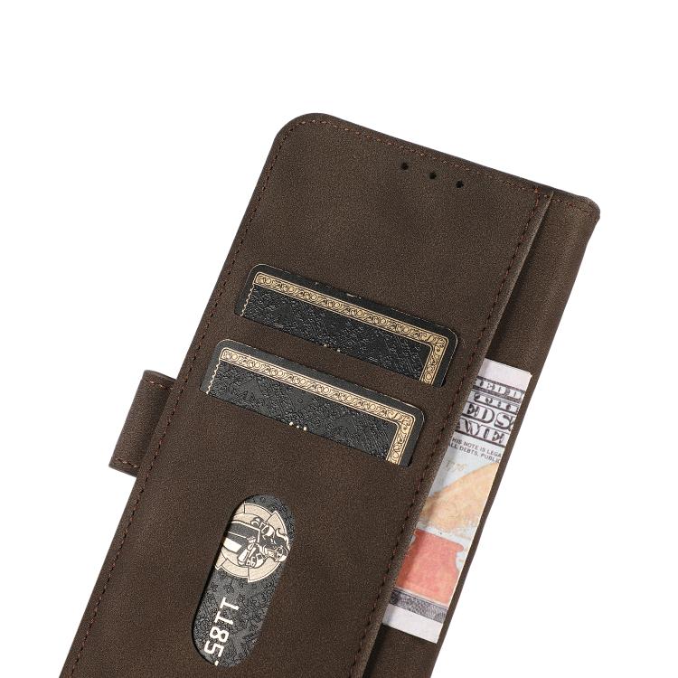 For iPhone 17 KHAZNEH Matte Texture Leather Phone Case(Brown) - free shipping - PMc TechLife - Order now!