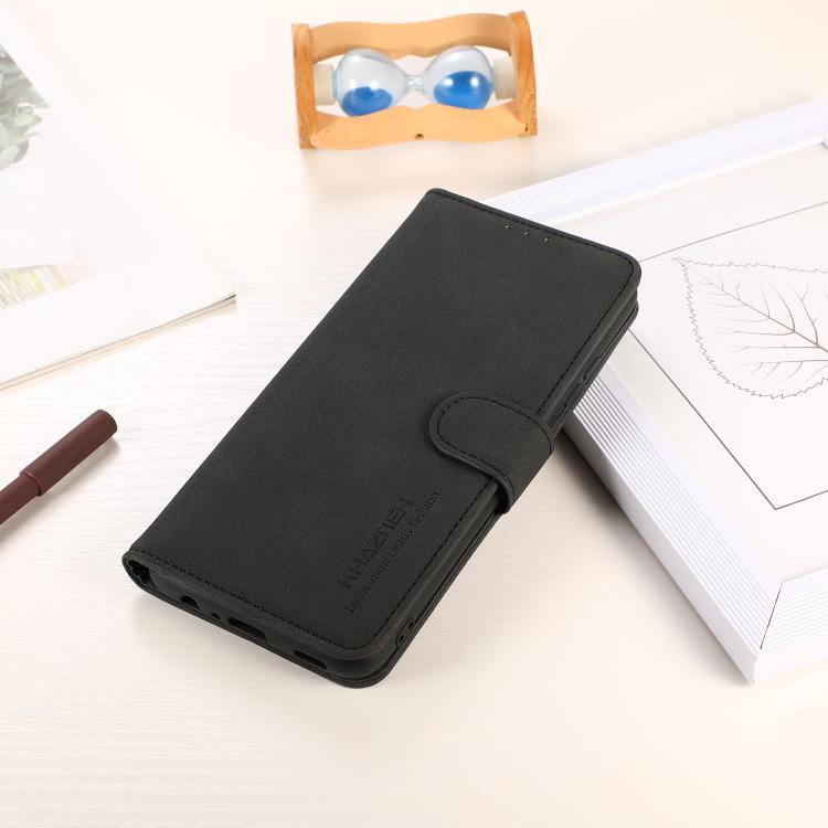 For iPhone 17 Pro KHAZNEH Matte Texture Leather Phone Case(Black) - free shipping - PMc TechLife - Order now!