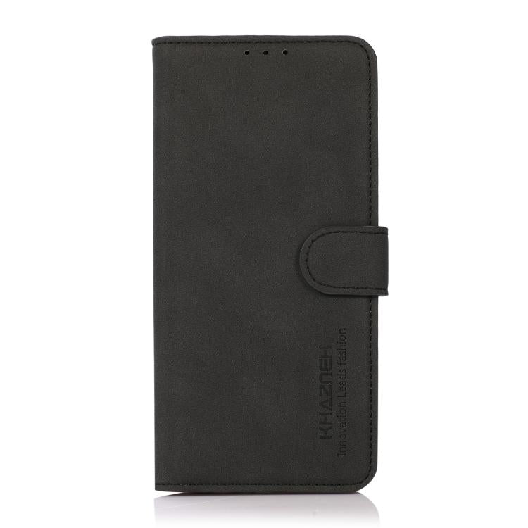 For iPhone 17 Pro KHAZNEH Matte Texture Leather Phone Case(Black) - free shipping - PMc TechLife - Order now!