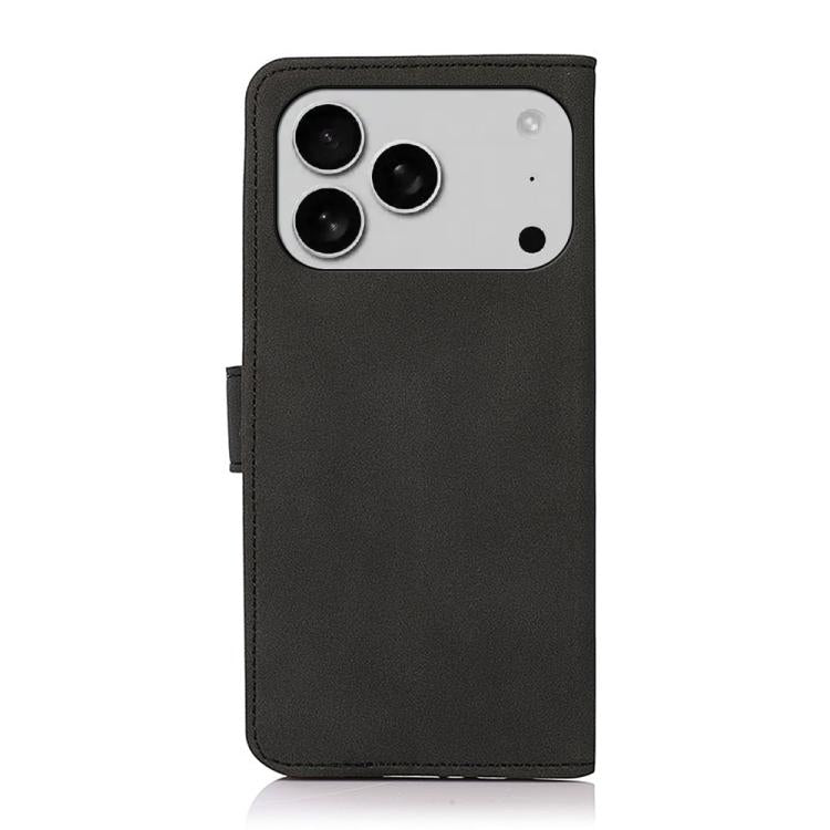 For iPhone 17 Pro KHAZNEH Matte Texture Leather Phone Case(Black) - free shipping - PMc TechLife - Order now!
