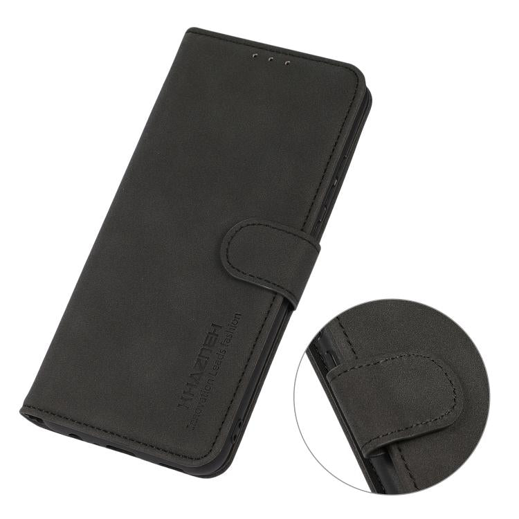 For iPhone 17 Pro KHAZNEH Matte Texture Leather Phone Case(Black) - free shipping - PMc TechLife - Order now!