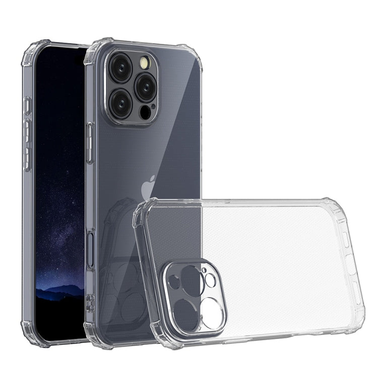 For iPhone 16 Pro Max Four-Corner Shockproof Clear TPU Phone Case(Transparent) - iPhone 16 Pro Max Cases by PMC Jewellery | Online Shopping South Africa | PMC Jewellery | Buy Now Pay Later Mobicred