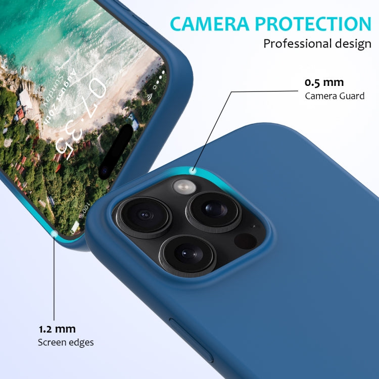 For iPhone 16 Pro Max Solid Color Silicone Phone Case(Cobalt Blue) - free shipping - PMC TechLife - Order now!