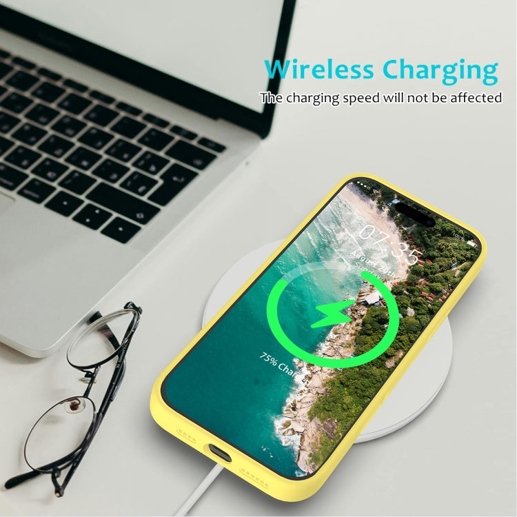 For iPhone 16 Pro Max Solid Color Silicone Phone Case(Lemon Yellow) - More iPhone Cases by PMC TechLife | Online Shopping South Africa | PMC TechLife | Buy Now Pay Later Mobicred