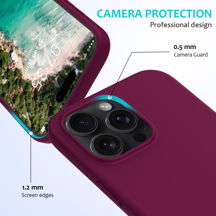 For iPhone 16 Pro Solid Color Silicone Phone Case(Violet) - More iPhone Cases by PMC TechLife | Online Shopping South Africa | PMC TechLife | Buy Now Pay Later Mobicred