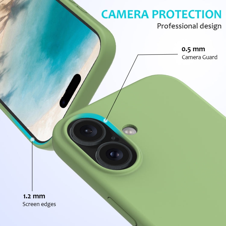 For iPhone 16 Plus Solid Color Silicone Phone Case(Mint Green) - More iPhone Cases by PMC TechLife | Online Shopping South Africa | PMC TechLife | Buy Now Pay Later Mobicred