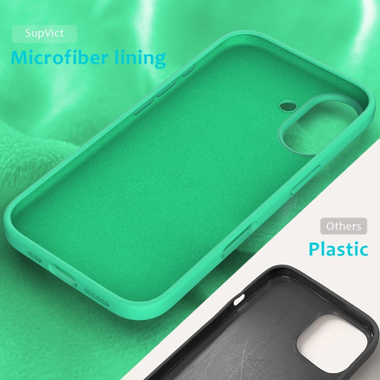 For iPhone 16 Plus Solid Color Silicone Phone Case(Green) - More iPhone Cases by PMC TechLife | Online Shopping South Africa | PMC TechLife | Buy Now Pay Later Mobicred