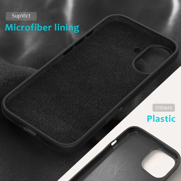 For iPhone 16 Solid Color Silicone Phone Case(Black) - More iPhone Cases by PMC TechLife | Online Shopping South Africa | PMC TechLife | Buy Now Pay Later Mobicred