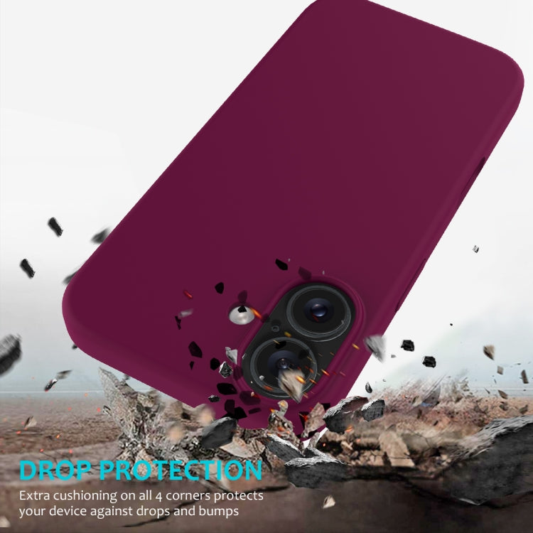 For iPhone 16 Solid Color Silicone Phone Case(Violet) - More iPhone Cases by PMC TechLife | Online Shopping South Africa | PMC TechLife | Buy Now Pay Later Mobicred