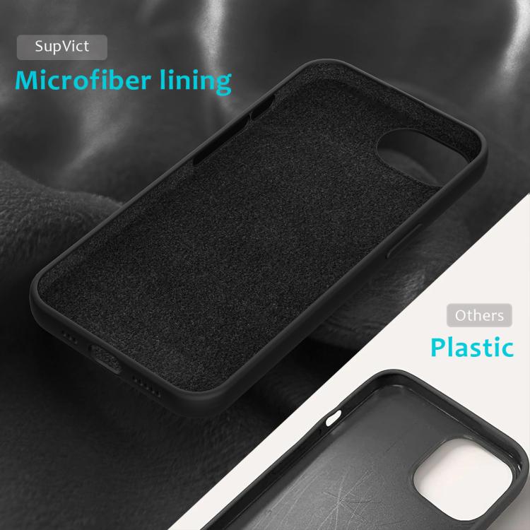 For iPhone 16e Solid Color Silicone Phone Case(Black) - iPhone 16e Cases by PMC TechLife | Online Shopping South Africa | PMC TechLife | Buy Now Pay Later Mobicred