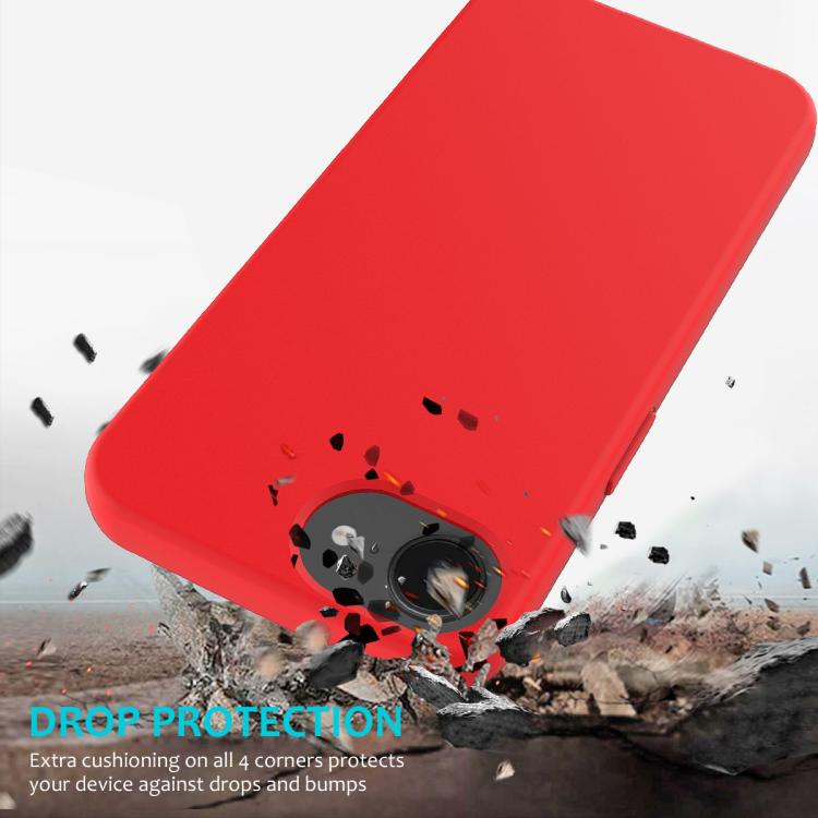 For iPhone 16e Solid Color Silicone Phone Case(Red) - iPhone 16e Cases by PMC TechLife | Online Shopping South Africa | PMC TechLife | Buy Now Pay Later Mobicred