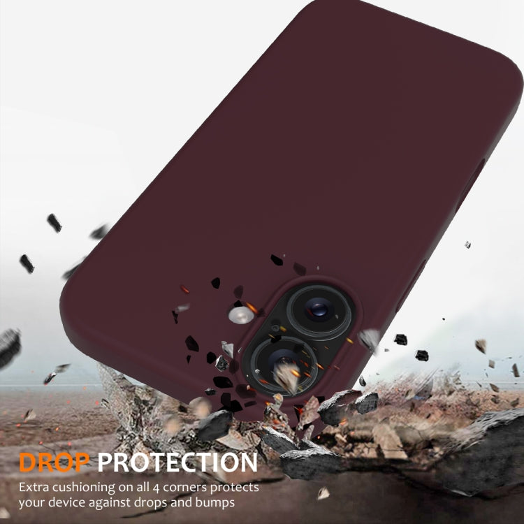 For iPhone 16 Plus Shockproof Silicone Magsafe Phone Case(Plum Color) - iPhone 16 Plus Cases by PMC TechLife | Online Shopping South Africa | PMC TechLife | Buy Now Pay Later Mobicred