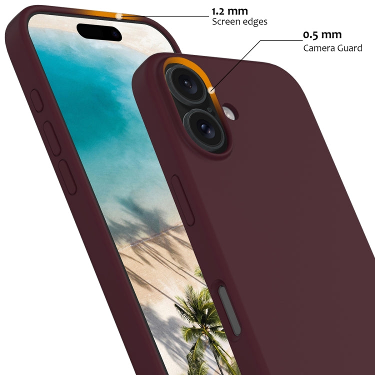 For iPhone 16 Plus Shockproof Silicone Magsafe Phone Case(Plum Color) - iPhone 16 Plus Cases by PMC TechLife | Online Shopping South Africa | PMC TechLife | Buy Now Pay Later Mobicred