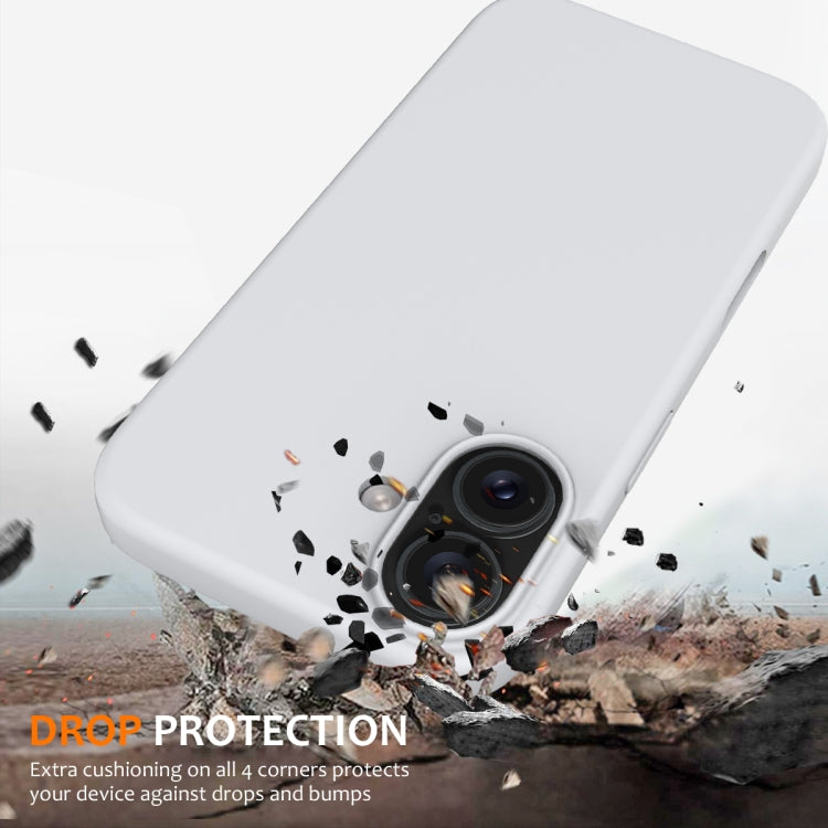 For iPhone 16 Shockproof Silicone Magsafe Phone Case(White) - iPhone 16 Cases by PMC TechLife | Online Shopping South Africa | PMC TechLife | Buy Now Pay Later Mobicred
