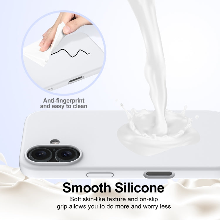 For iPhone 16 Shockproof Silicone Magsafe Phone Case(White) - iPhone 16 Cases by PMC TechLife | Online Shopping South Africa | PMC TechLife | Buy Now Pay Later Mobicred