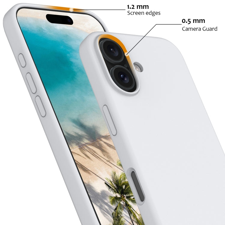 For iPhone 16 Shockproof Silicone Magsafe Phone Case(White) - iPhone 16 Cases by PMC TechLife | Online Shopping South Africa | PMC TechLife | Buy Now Pay Later Mobicred