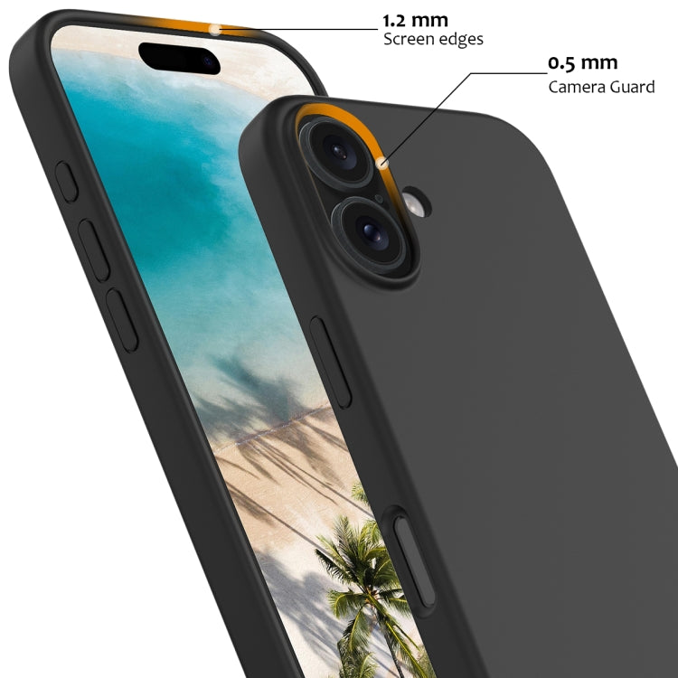 For iPhone 16 Shockproof Silicone Magsafe Phone Case(Black) - iPhone 16 Cases by PMC TechLife | Online Shopping South Africa | PMC TechLife | Buy Now Pay Later Mobicred