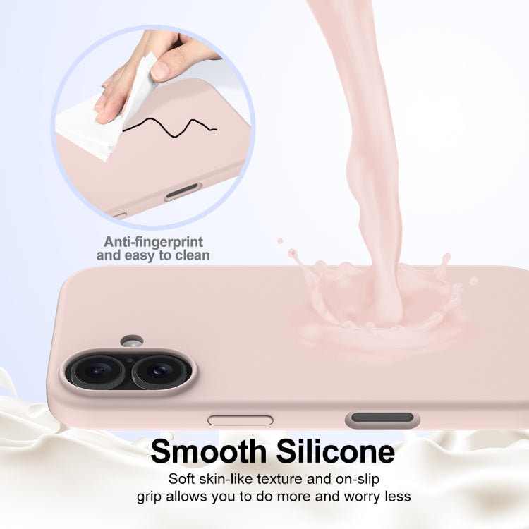 For iPhone 16 Shockproof Silicone Magsafe Phone Case(Sand Pink) - free shipping - PMC TechLife - Order now!