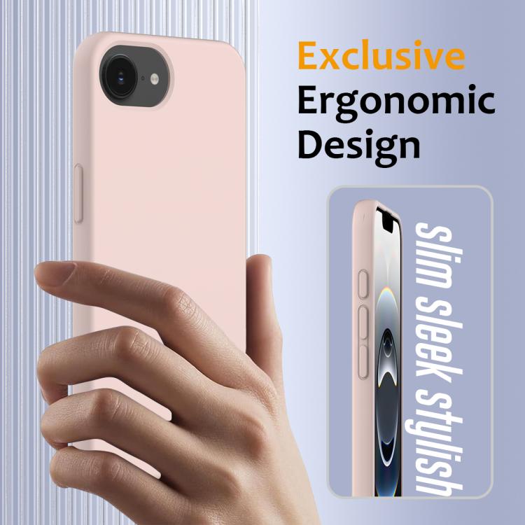 For iPhone 16e Shockproof Silicone Magsafe Phone Case(Sand Pink) - iPhone 16e Cases by PMC TechLife | Online Shopping South Africa | PMC TechLife | Buy Now Pay Later Mobicred