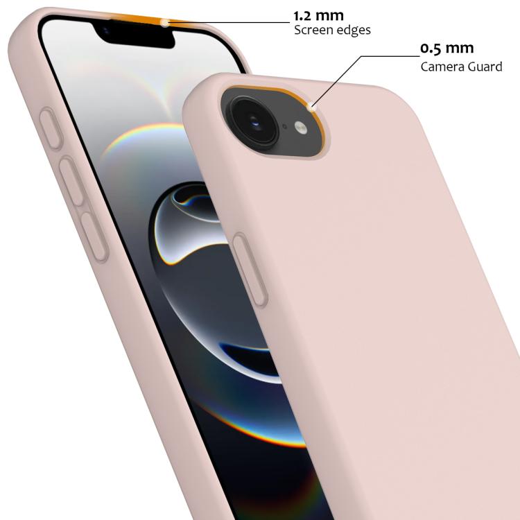 For iPhone 16e Shockproof Silicone Magsafe Phone Case(Sand Pink) - iPhone 16e Cases by PMC TechLife | Online Shopping South Africa | PMC TechLife | Buy Now Pay Later Mobicred