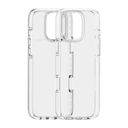 For iPhone 16 Pro Two-color Shockproof High Transparency TPU Phone Case(White) - iPhone 16 Pro Cases by PMC Jewellery | Online Shopping South Africa | PMC Jewellery | Buy Now Pay Later Mobicred