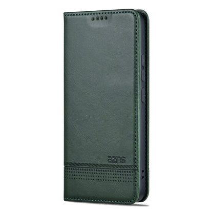 For Xiaomi 14 AZNS Magnetic Calf Texture Flip Leather Phone Case(Dark Green) - 14 Cases by AZNS | Online Shopping South Africa | PMC Jewellery | Buy Now Pay Later Mobicred