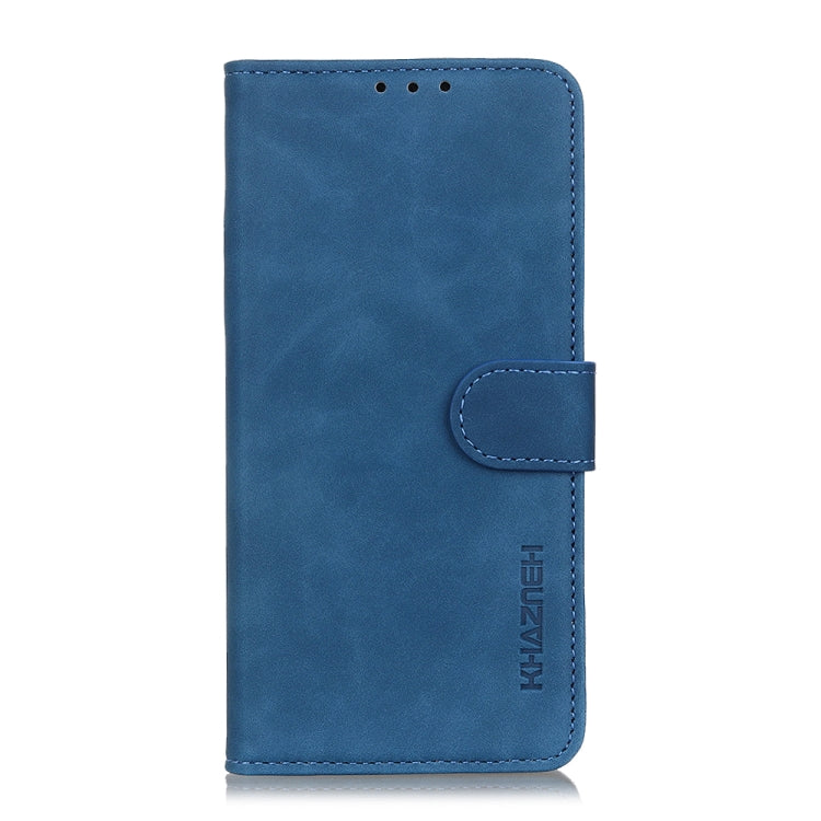 For iPhone 16 Pro KHAZNEH Retro Texture Leather Phone Case(Blue) - iPhone 16 Pro Cases by PMC TechLife | Online Shopping South Africa | PMC TechLife | Buy Now Pay Later Mobicred
