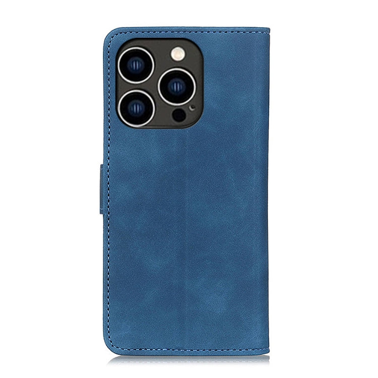 For iPhone 16 Pro KHAZNEH Retro Texture Leather Phone Case(Blue) - iPhone 16 Pro Cases by PMC TechLife | Online Shopping South Africa | PMC TechLife | Buy Now Pay Later Mobicred