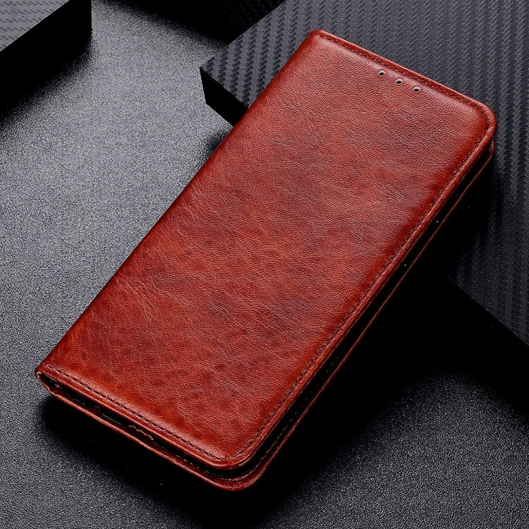 For iPhone 16 Pro Magnetic Crazy Horse Texture Horizontal Flip Leather Phone Case(Brown) - iPhone 16 Pro Cases by PMC TechLife | Online Shopping South Africa | PMC TechLife | Buy Now Pay Later Mobicred