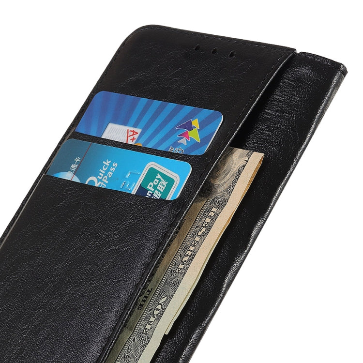 For iPhone 16 Pro Max Magnetic Crazy Horse Texture Horizontal Flip Leather Phone Case(Black) - iPhone 16 Pro Max Cases by PMC TechLife | Online Shopping South Africa | PMC TechLife | Buy Now Pay Later Mobicred